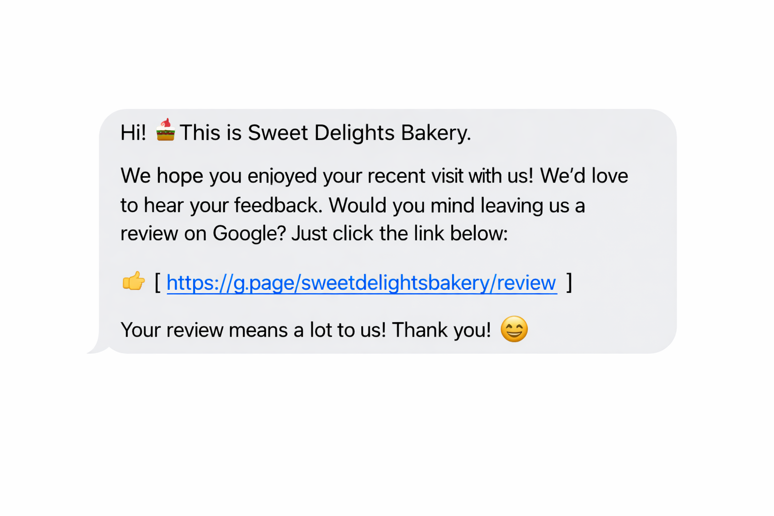 Bakery Review Request